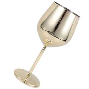 Verres à vin modernes en acier inoxydable argenté, gobelets à vin incassables en métal, élégants calices à cocktail pour mariage, fête, bar - Product Image 2