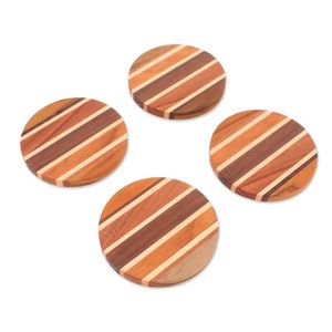 Juego de Posavasos de Resina y Madera de Lujo Hechos a Mano de la Mejor Calidad, 5 Piezas con Soporte, Color Personalizado, Forma Redonda, Duraderos, 10 mm de Grosor, Ecológicos, para Fiestas - Product Image 5