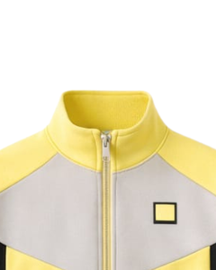 Conjunto Deportivo Personalizado para Hombre en Amarillo y Negro, Chaqueta con Cierre Completo y Pantalones Jogger, Fabricante de Ropa Deportiva Personalizada OEM - Product Image 2