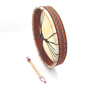 Tambor shamanico hecho a mano con piel natural de cabra, tambor de sanación sonora para meditación, equilibrio de chakras y viaje espiritual - Product Image 3