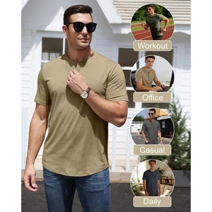 Camiseta Blanca Personalizada con Cuello en V para Hombre, Algodón Premium, Ropa Casual de Moda, Proveedor de Ropa al por Mayor OEM ODM, Camiseta Premium con Cuello en V para Hombre - Product Image 4