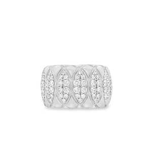 3Ct Dome <b>Statement</b> <b>Ring</b> Wholesale 14k 18k Solid Gold Round Cut Diamond Chunky Puffy Cocktail Fluted Thick Cocktail Fine Jewelry - Product Image 3