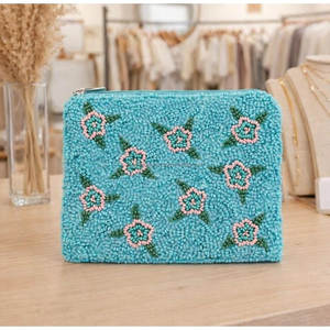 Fashionable Seed Beads Coin Pouch with <b>Mixed</b> Colors Pattern Handmade Customizable Embroidery for Women with Beads Design - Product Image 6