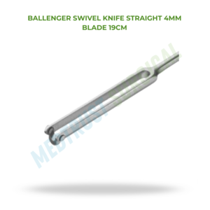 Bisturí Giratorio Ballenger con Hoja Recta de 4 mm y 19 cm, Instrumento Quirúrgico ENT para Septoplastia y Rinoplastia, Bisturí Nasal de Acero Inoxidable - Product Image 2