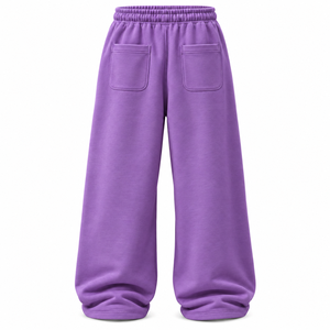 <b>Men's</b> Beige Wide Leg Sweatpants <b>Elastic</b> <b>Waist</b> Drawstring Casual <b>Trousers</b> With Side Pockets - Product Image 6