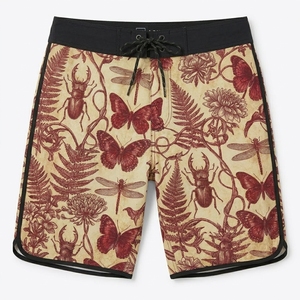 Shorts de bain imprimés pour hommes, taille mi-haute, avec cordon de serrage, séchage rapide, décontractés, motif bermuda - Product Image 5