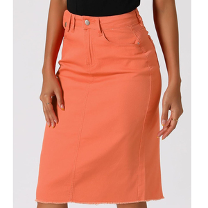 Ladies Denim Skirts 2026 Embroidery Cross Pattern Denim Mini Skirt Stretch High Quality Short Skirt With OEM ODM Serviced - Product Image 5