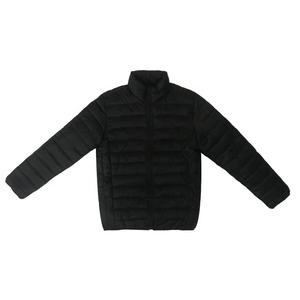 Chaqueta de burbujas con cuello levantado de alta calidad para hombre, chaqueta acolchada de invierno de Color sólido con cremallera frontal, tela de lona acolchada de algodón - Product Image 3