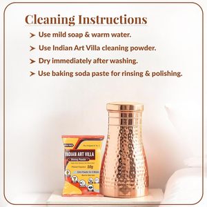 Hammered <b>Copper</b> Water <b>Bottle</b> with Lid 950ml Pure <b>Copper</b> Drink <b>Bottle</b> Leak Proof <b>Drinking</b> <b>Bottle</b> for Home Office Gym Yoga Travel - Product Image 6