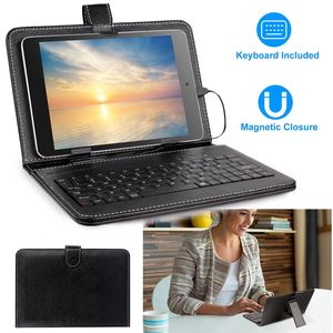 Funda protectora para teclado de 7,9 pulgadas con soporte trasero de cuero PU para tableta a través de cable USB 2.0 - Product Image 1