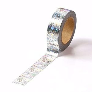 Custom Holographic Washi Tape Self Adhesive Decorative Rainbow Foil Tape for Scrapbooking DIY Crafts Gift Wrapping Stationery - Product Image 3