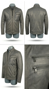 Modern Leather Look <b>Jacket</b> Comfortable Daily Wear Outerwear <b>Jacket</b> Wholesale - Product Image 6