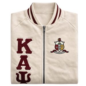 Chaqueta de Forro Polar Kappa Alpha Psi Kream, Ropa de Fraternidad Griega con Estilo Universitario Clásico y Calidez Premium - Product Image 6