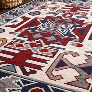 Tapis traditionnel tribal, tapis doux pour salon et chambre, tapis géométrique vintage tufté à la main, style de décoration intérieure de luxe - Product Image 2