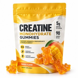 Gomitas de Creatina Monohidrato Personalizadas con Marca Privada OEM ODM, 5g, 90 Unidades en Bolsa, Sabor Mango, Suplemento Deportivo - Product Image 3
