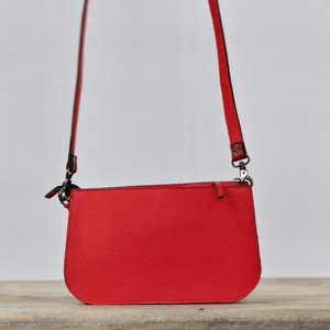 Bolso Bandolera Bohemio de Cuero Genuino Rojo Vintage para Mujer, con Estampado Floral, Correa Cruzada, Resistente al Agua y Antirrobo - Product Image 4