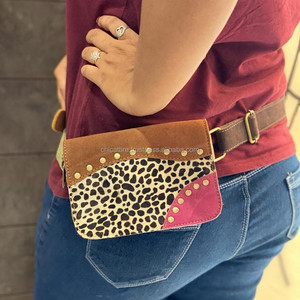 Women Leather Hip Pocket <b>Belt</b> Colorful Leather Waist <b>Belts</b> Mobile Use Leather Waist <b>Belts</b> - Product Image 2