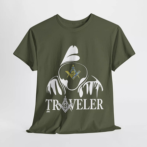 T-Shirt à manches courtes pour hommes, avec Logo maçonnique, carré et boussole, Vintage, de haute qualité, sur mesure - Product Image 2