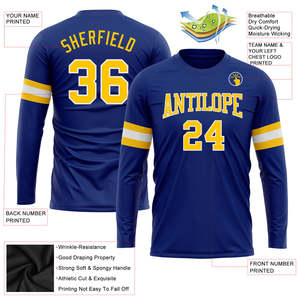 Long Sleeve Baseball Jersey Custom Team Sports Uniform Quick Dry Polyester OEM Bulk Manufacturer Private Men's Shirts <b>Label</b> - Product Image 2