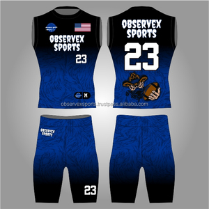 Ensemble de maillots et shorts de football américain 7v7 sublimés à compression pour uniforme de flag football 7 sur 7 - Product Image 1