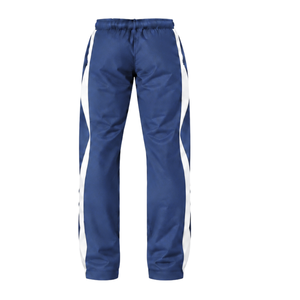 <b>Navy</b> Blue White Hooded Tracksuit Set Full Zip Jacket Straight Leg Pants Custom Team Training Athletic Sportswear Two Piece - Product Image 6