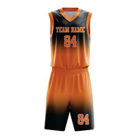 Uniforme de basket-ball professionnel respirant imprimé pour adultes, taille personnalisée, vêtements d'équipe pour hommes avec tissu 100% polyester, logo personnalisé
