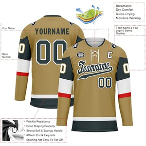 Personalized Custom Hockey Jersey Pakistan OEM Supplier Wholesale Export USA Buyers Ice Hockey Uniform Logo 100% Polyester - Product Image 3