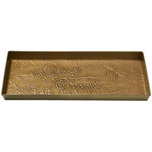 Bac à chaussures en acier galvanisé multi-usage pour intérieur et extérieur, tapis de protection durable en métal pour entrée, rangement pour plantes avec rebord surélevé - Product Image 2