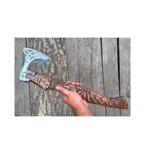 Handcrafted DIY Builder's Hatchet Carbon Steel Blade Wooden <b>Handle</b> Bearded Head Style High Quality for Camping-3-Year Warranty - Product Image 2
