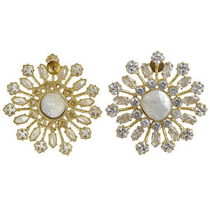Elegantes Pendientes de Perlas Grandes - Joyería de Perlas Blancas Extra Grandes para Novias y Eventos de Gala - Product Image 2