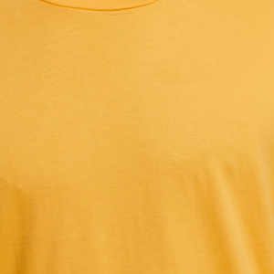 T-shirt en coton jaune pour homme, manches courtes, col rond, coupe classique, couleur unie, respirant, teint en fil, séchage rapide, écologique - Product Image 6