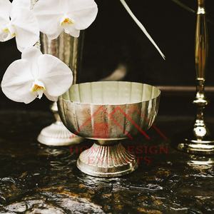 Florero de compota de oro y Metal de diseño único, Base de Pedestal para mesa de boda, centros de mesa y decoraciones para eventos - Product Image 5