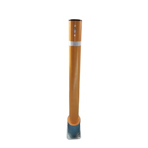 Bolardo de acero para estacionamiento, exterior, manual, desmontable, bloqueable, barrera de tráfico, poste de control de acceso, grado diamante - Product Image 1