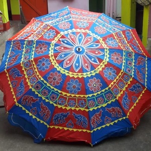 Parapluie de jardin de tissu de coton de contrôle manuel pour des occasions de partie - Product Image 2