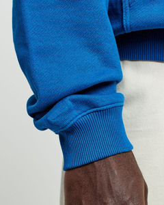 Top Quality 100% Cotton Zipper-Up Heavyweight Oversized Boxy Men's Hoodies Drop Shoulder Style 500GSM <b>Combed</b> Yarn Royal Blue - Product Image 5