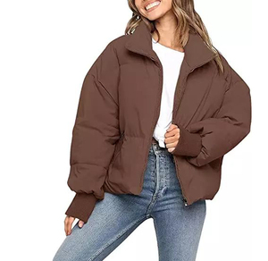 All-Printing Solid Pattern Winter Puffer <b>Jacket</b> New Casual Fashion Windproof and Lightweight Custom Zipper Closure Puffer <b>Jacket</b> - Product Image 4