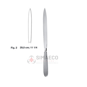 มีดผ่าตัด รุ่น Fig. เครื่องมือผ่าตัดสแตนเลสสตีลขนาด 2.29 ซม. ใช้ซ้ำได้ ฆ่าเชื้อได้ ผลิตตามมาตรฐาน OEM สำหรับแบรนด์ส่วนตัว เกรดทางการแพทย์ - Product Image 3