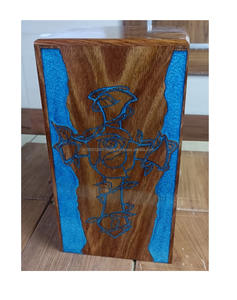 Urnes funéraires en bois de style américain personnalisables de qualité supérieure, capacité de 220 pouces cubes, pour les funérailles commémoratives (vente en gros) - Product Image 1