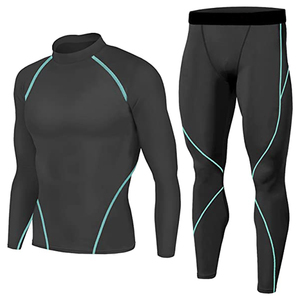 Ropa Deportiva de Gimnasio, Conjunto Deportivo de Compresión de 2 Piezas para Hombre, Ropa Ajustada para Gimnasio, Yoga, Ejercicio, Fitness - Product Image 3