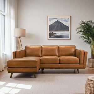 Divano Sezionale in Vera Pelle Chase con Posizione a Sinistra, Elegante Arredamento per Soggiorno - Product Image 3