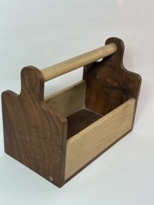 Caja Organizadora de Utensilios de Madera, Caja de Almacenamiento para Cocina, Soporte para Utensilios Domésticos, Ahorro de Espacio, Asa Resistente, Doble Color - Product Image 4