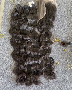 Cheveux humains vierges vietnamiens bouclés/ondulés, double trame machine, trame plate, toutes couleurs, compatibles permanente - Product Image 6