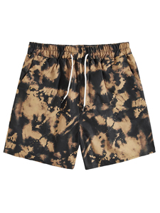 Shorts d'été pour hommes style indien à imprimé totem, respirants, imperméables, écologiques, séchage rapide, en coton, surdimensionnés, décontractés, pour la plage - Product Image 2