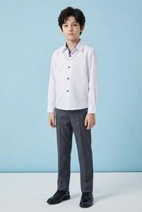 เสื้อนักเรียนแขนยาวเด็กชาย CVC 65/35 – ผู้ผลิตมืออาชีพ รับผลิตไซส์ต่างๆ และผลิตเร็ว - Product Image 5