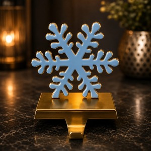 Premium Iron Metal <b>Stocking</b> <b>Holder</b> with Strong Decorative Mantel Hook for Christmas Fireplace Displays Holiday and Parties Decor - Product Image 6