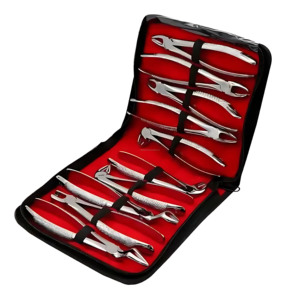 Ensemble de 10 pinces d'extraction dentaire en acier inoxydable de qualité allemande, kit réutilisable, meilleur fournisseur en gros - Product Image 6
