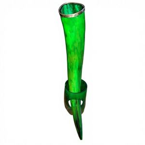 แก้วไวกิ้งทำโลโก้ได้ตามต้องการอุปกรณ์ดื่มแตรแท้สีเขียวหลากสีสำหรับเป็นของขวัญค็อกเทลเบียร์ - Product Image 2
