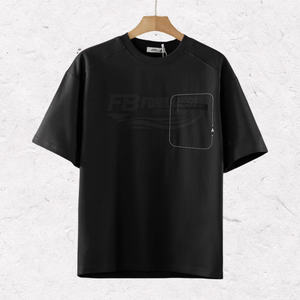 T-shirt décontracté d'été pour homme à manches courtes, couleur unie, coupe classique, impression sérigraphique, tricoté, respirant, col rond, 100 % polyester - Product Image 6