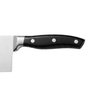 Cuchillos de Cocina Profesionales de Acero Inoxidable con Hoja Rectangular Ancha y Afilada y Mango Negro con Triple Remache para Cortar Carne - Product Image 4