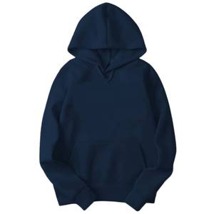 Hoodie en coton pour homme, directement de l'usine, avec ou sans cordon de serrage, col montant, personnalisable, décontracté, OEM - Product Image 1